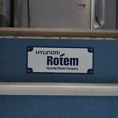 Поезда категории Интерсти+ производства Hyundai в зимний период